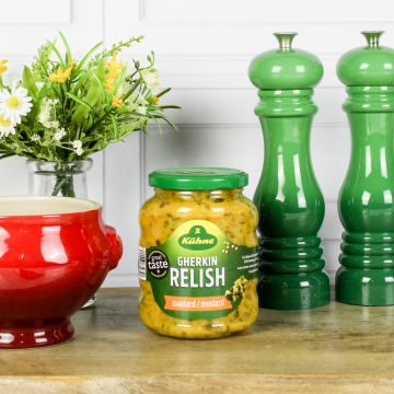 Kuhne Gherkin Relish With Mustard 350g