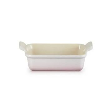 Le Creuset Stoneware Heritage Rectangular Dish Shell Pink 19cm