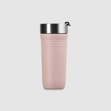 Le Creuset On The Go Travel Mug Shell Pink 350ml