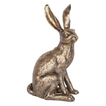 Laura Ashley Antiqued Large Sitting Hare Sculpture