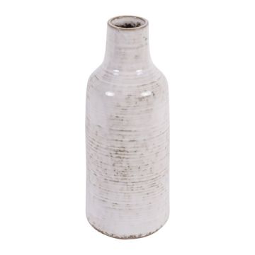 Laura Ashley White Lowick Stoneware Vase Large