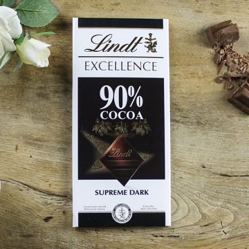 Lindt 90% Cocoa Supreme Dark Chocolate Bar 100g