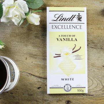 Lindt Excellence White Vanilla Bar 100g