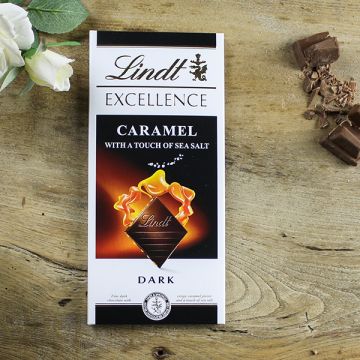 Lindt Excellence Dark Caramel Sea Salt Bar 100g