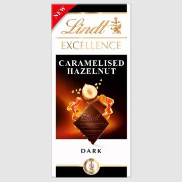 Lindt Excellence Caramelised Hazelnut Bar 100g