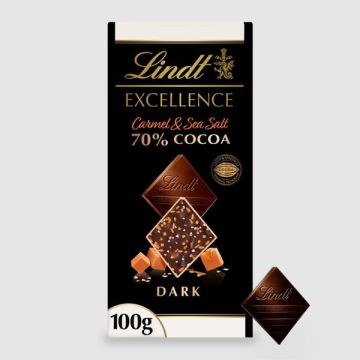 Lindt Excellence Passion Caramel And Seasalt Bar 100g