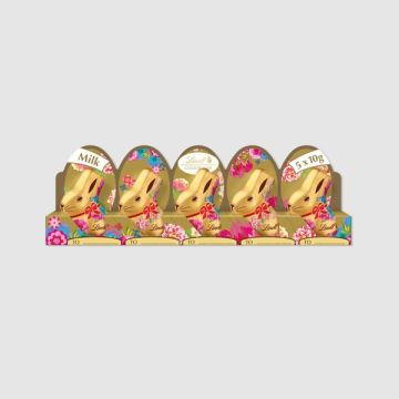 Lindt Gold Bunny Flowers 50g 5pk