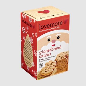 Lovemore GF Gingerbread Santas 195g