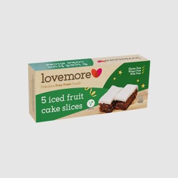 Lovemore GF 5 Iced Fruit Cake Slices 260g