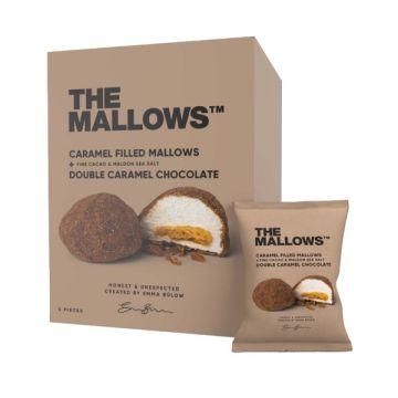The Mallows Caramel Filled Mallows Double Caramel Chocolate Box 80g