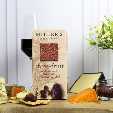 Miller's Harvest Three-Fruit Crackers 125g