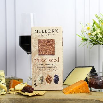 Miller's Harvest Three-Seed Crackers 125g
