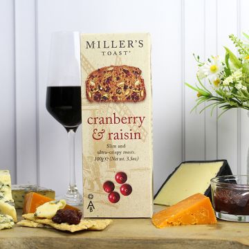 Miller's Toast Cranberry & Raisin 100g