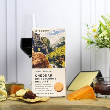 Miller's Grate Britain Buttercrumb Biscuits Cheddar 125g