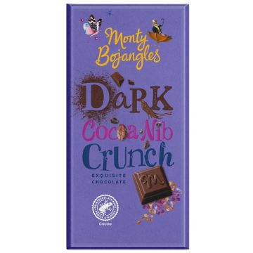 Monty Bojangles Dark Cocoa Nib Crunch Bar 150g