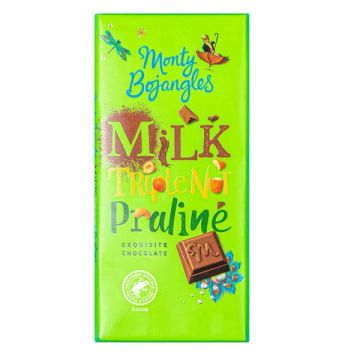 Monty Bojangles Milk Triple Nut Praline Bar 150g