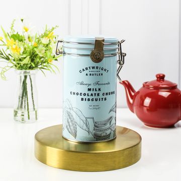 Cartwright & Butler Milk Chocolate Chunk Biscuits in Tin 200g