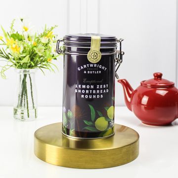 Cartwright & Butler Lemon Zest Shortbread Rounds Tin 200g