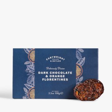 Cartwright & Butler Dark Chocolate And Orange Florentines 100g