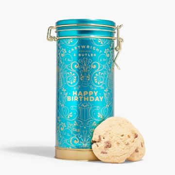 Cartwright & Butler Happy Birthday Tin Chocolate Chunks Biscuit 200g