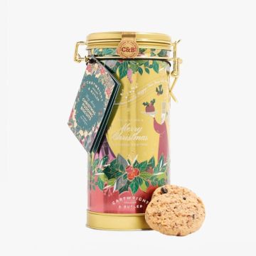 Cartwright & Butler Christmas Pudding Biscuits In Musical Tin 200g