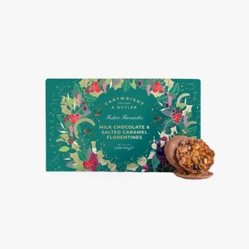 Cartwright & Butler Milk Choc & Salted Caramel Florentines 100g