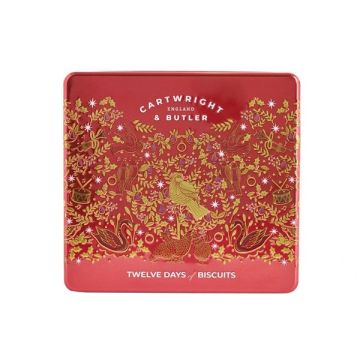 Cartwright & Butler 12 Days Of Christmas - Chocolate Biscuits Assortment Tin 200g