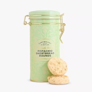 Cartwright & Butler Pistachio Shortbread Rounds In Tin 150g