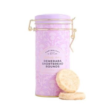 Cartwright & Butler Demerara Shortbread Rounds In Tin 150g