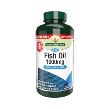 Natures Aid Fish Oil 180pk+60pk Softgels