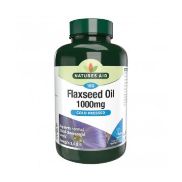 Natures Aid Cold Pressed Flaxseed Oil 90pk