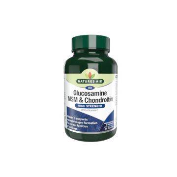 Natures Aid Glucosamine, MSM & Chondroitin 90pk