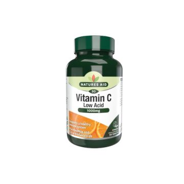 Natures Aid Low Acid Vitamin C Rosehips 90pk
