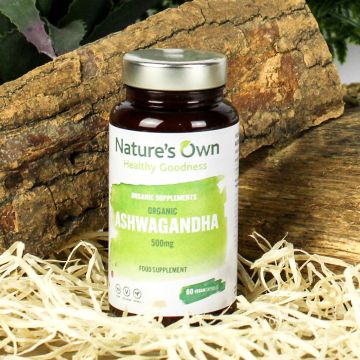 Nature's Own Organic Ashwagandha 500mg 60 Capsules