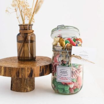 Norfolk Jar Kitchen Holly Jolly Christmas Mix Large Jar