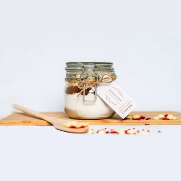 Norfolk Jar Kitchen Cookie Mix Jar Large Raspberry & White Chocolate