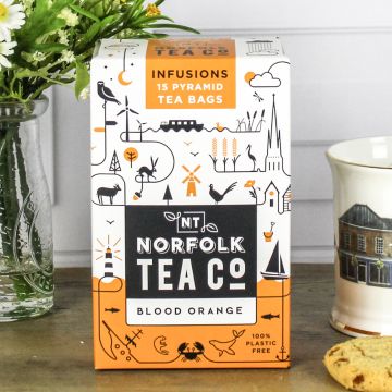 Norfolk Tea Co. - Blood Orange Tea (15 Biodegradable Pyramids)