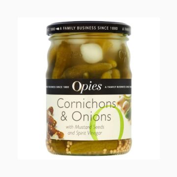 Opies Cornichons and Onions 400g
