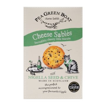 Pea Green Boat Cheese Sablés (Nigella Seed & Chive) 80g