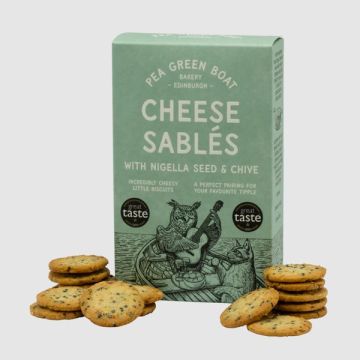 Pea Green Boat Cheese Sablés (Nigella Seed & Chive) 80g