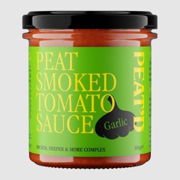 Peat'd Peat Smoked Tomato Sauce Garlic 305g