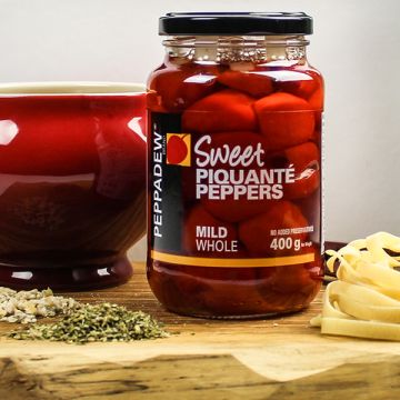 Peppadew Piquante Whole & Sweet Peppers Mild 400g