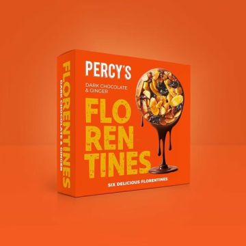Percy's Dark Chocolate And Ginger Florentines 115g