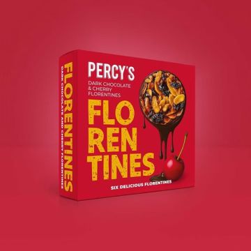 Percy's Dark Chocolate Cherry Florentines 115g