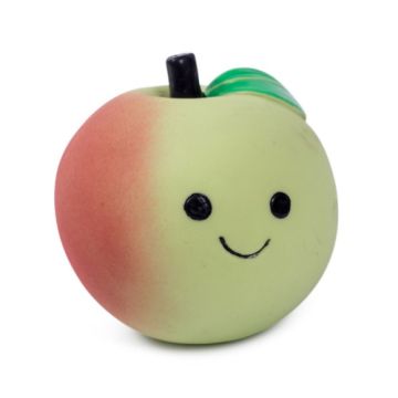 Foodie Faces Latex Apple Dog Toy Large