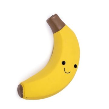 Foodie Faces Latex Banana Dog Toy Large