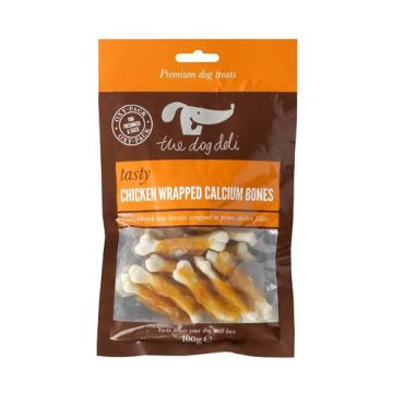 The Dog Deli Chicken Wrapped Calcium Bones 100g 