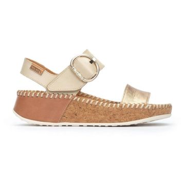 Marina Platform Sandals Champagne