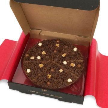 The Gourmet Chocolate Pizza Company 7" Heavenly Honeycomb Chocolate Pizza 245g