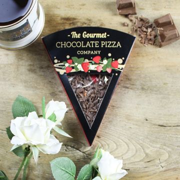 The Gourmet Chocolate Pizza Company Strawberry Sensation Pizza Slice 50g
